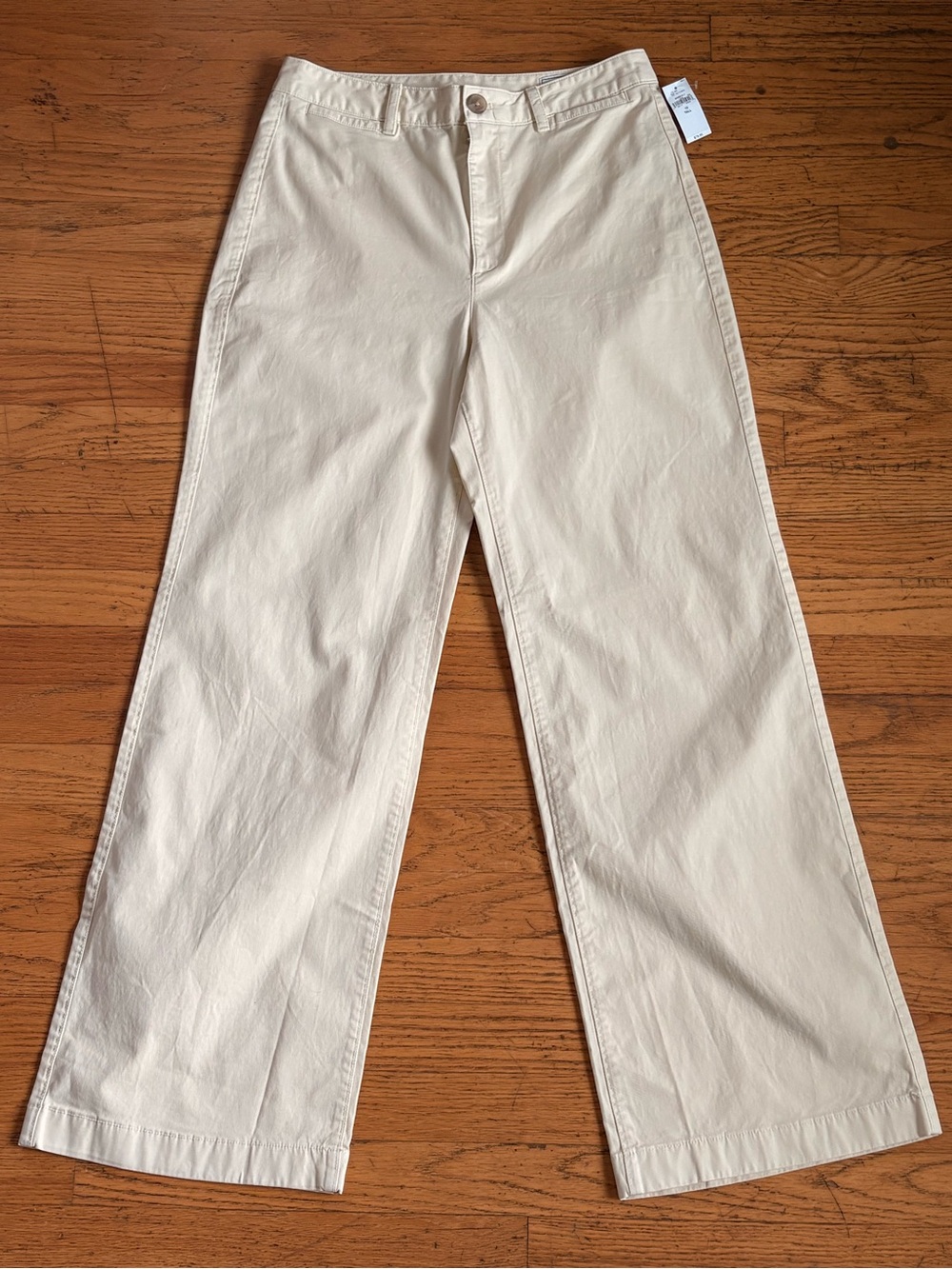 GAP High Rise Stride Ankle Wide Leg Khakis Size 10 Tall